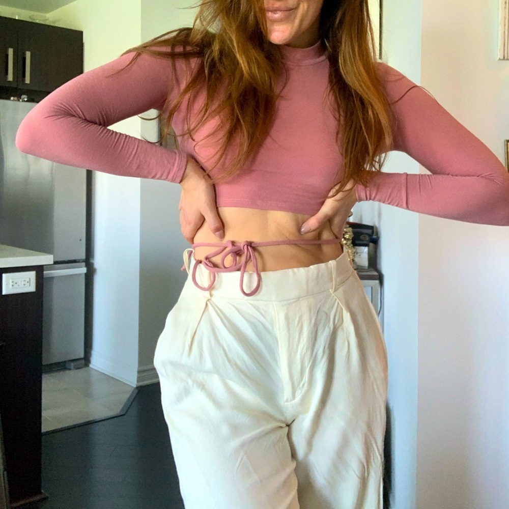 Dusty pink turtleneck